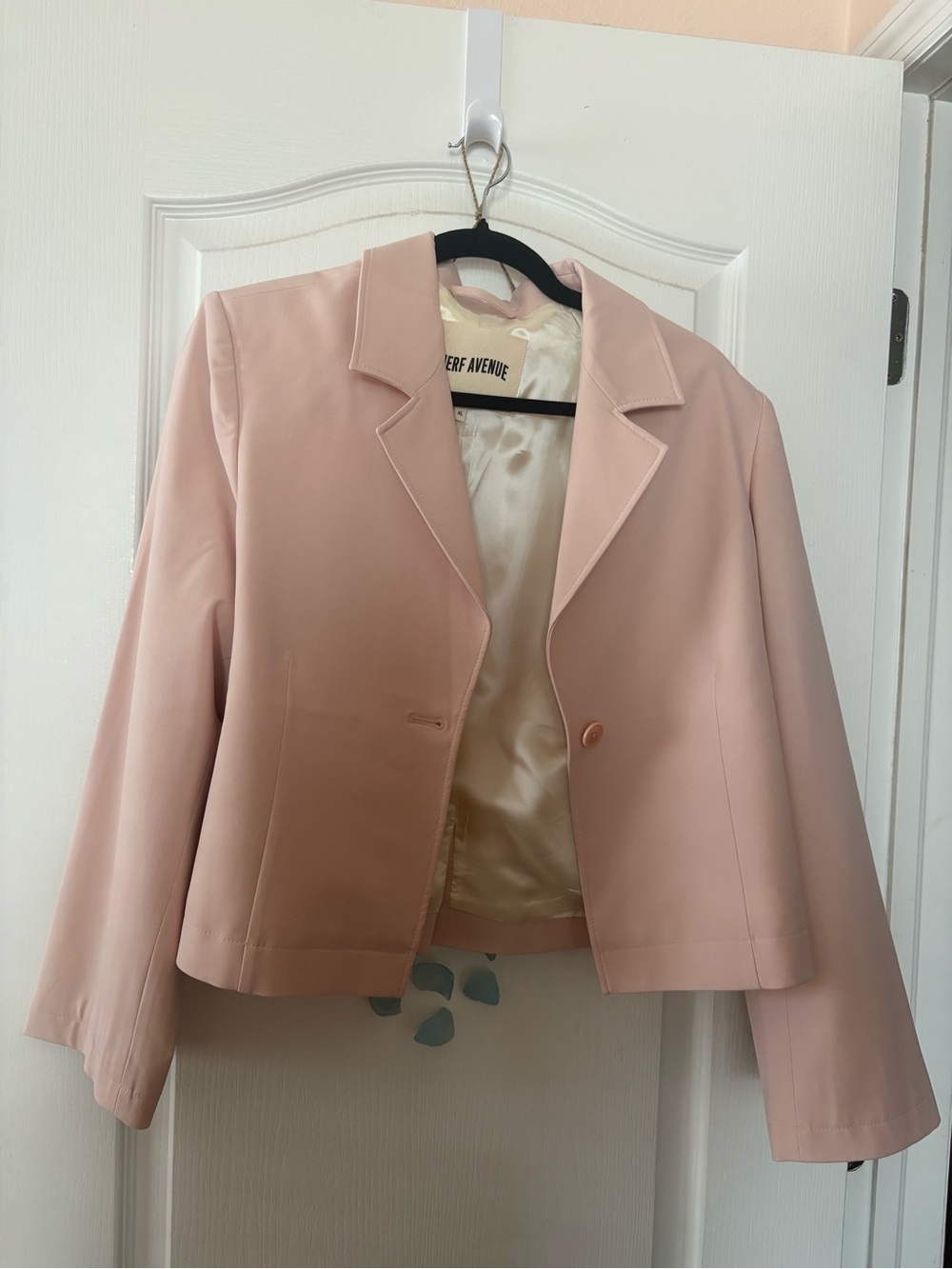 Djerf Avenue Blush Cropped Blazer